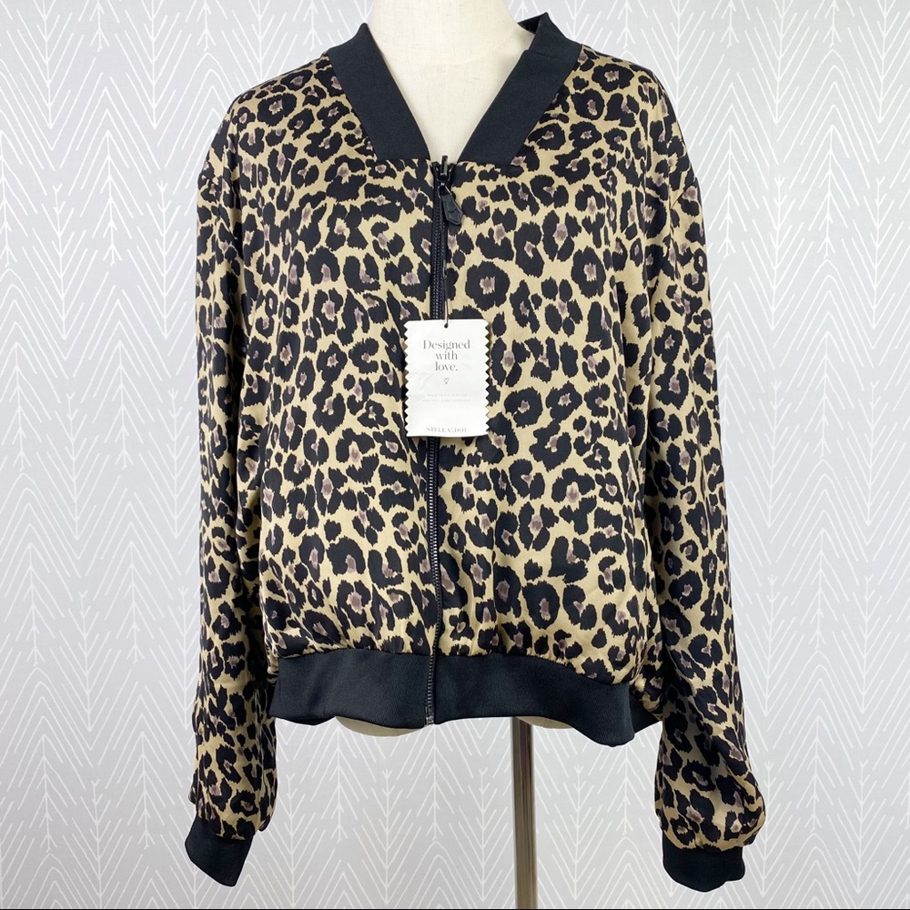 STELLA AND DOT Reversible Bomber Jacket NWT